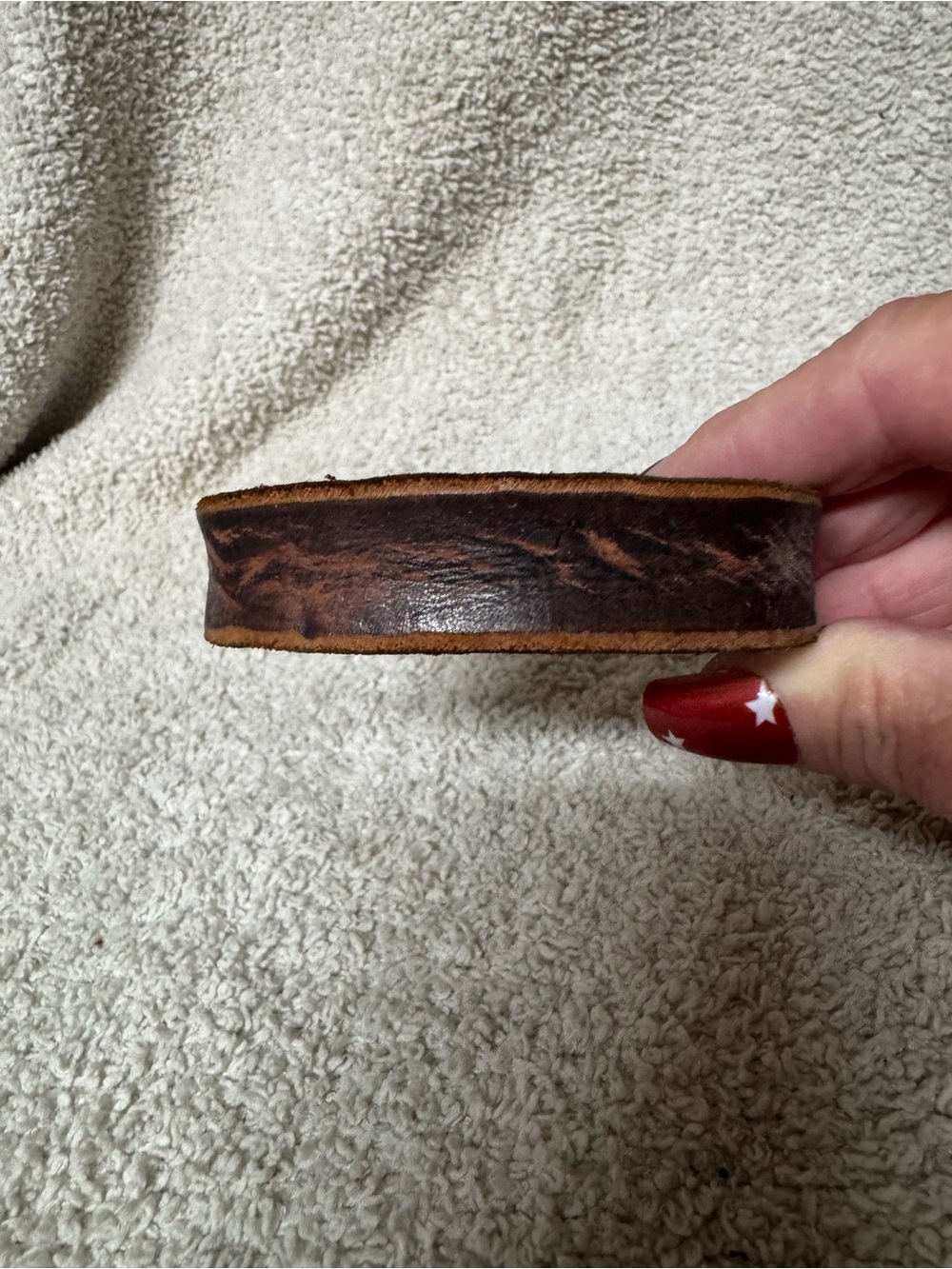 Paparazzi Brown Leather Look Cuff Bracelet